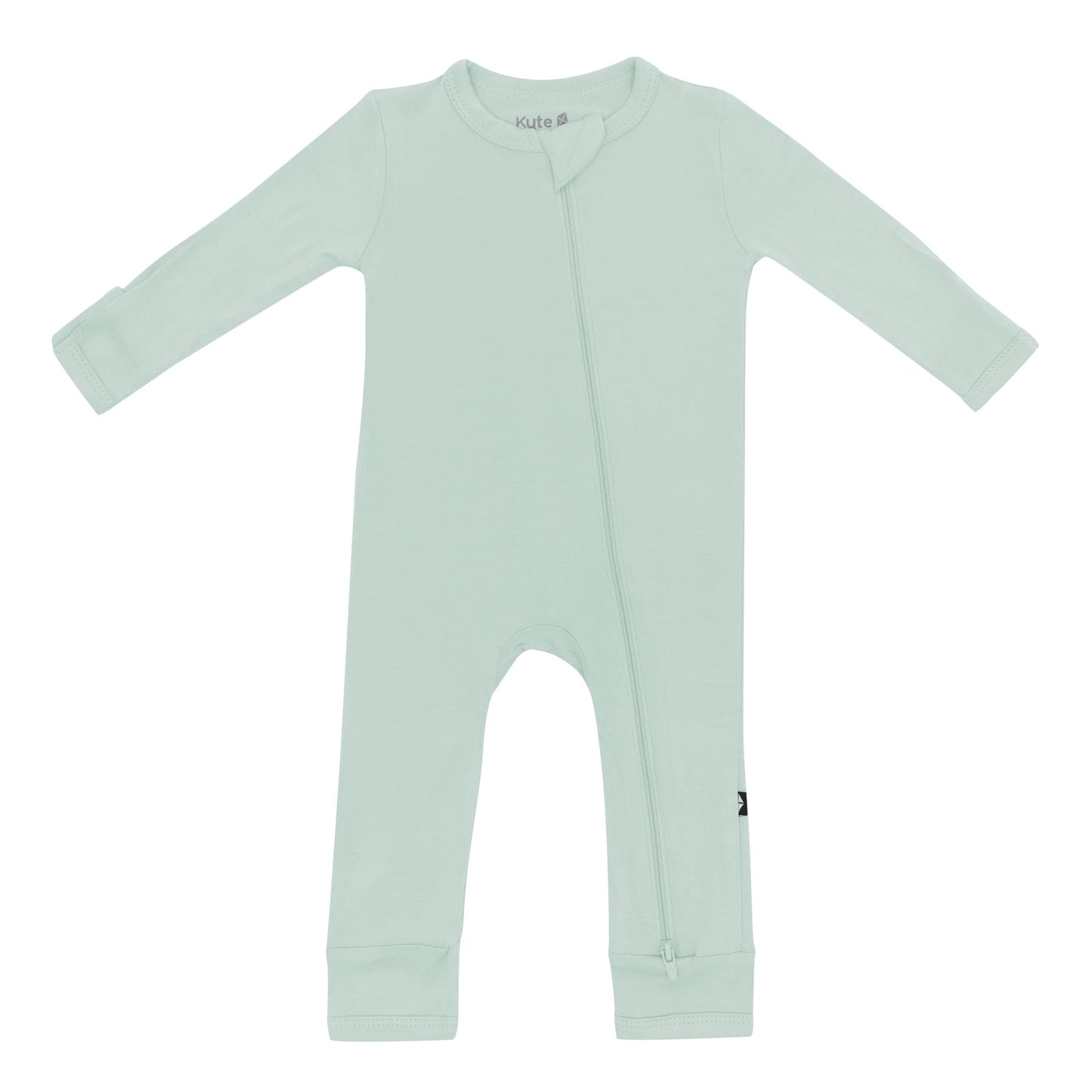 Zippered Romper in Sage