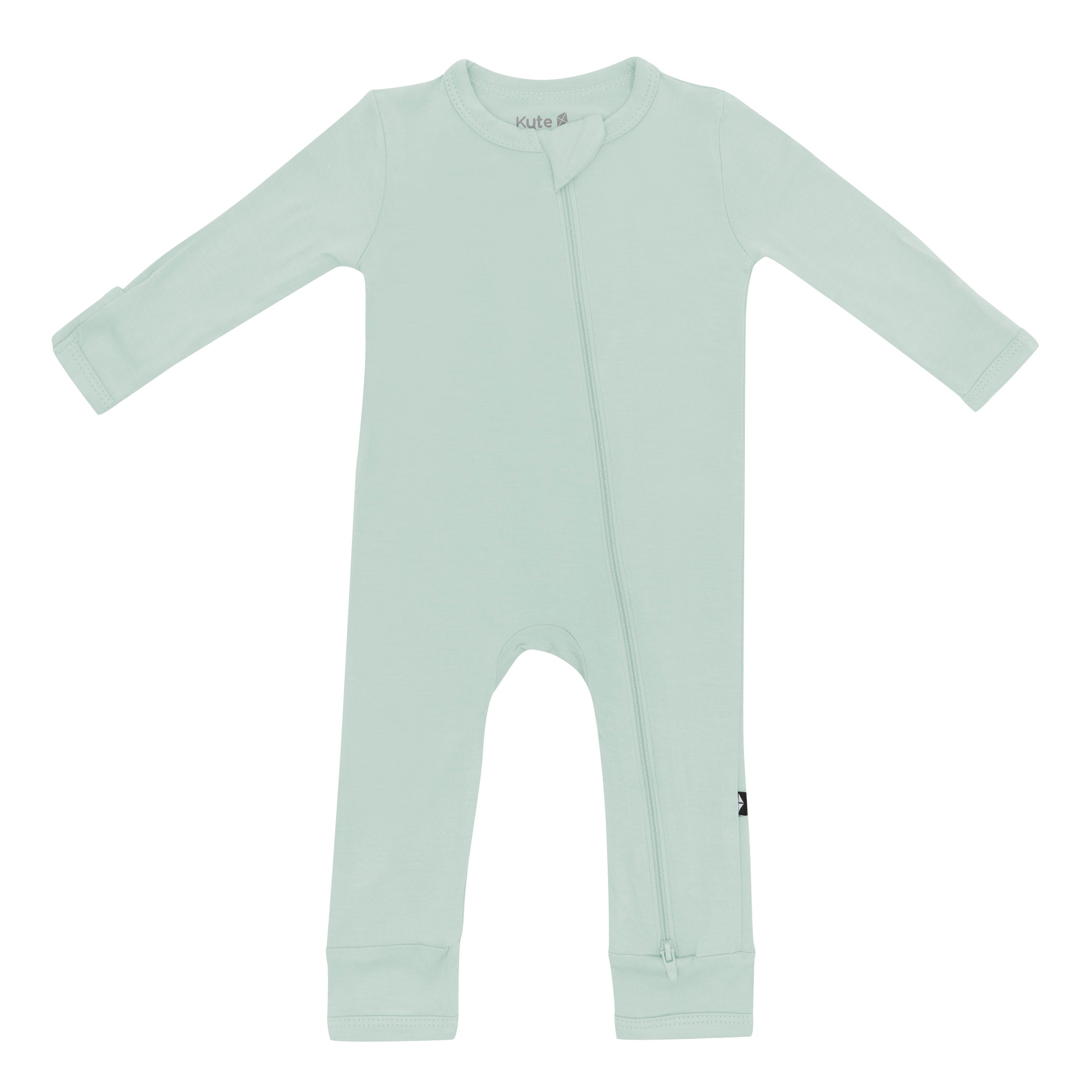 Zippered Romper in Sage