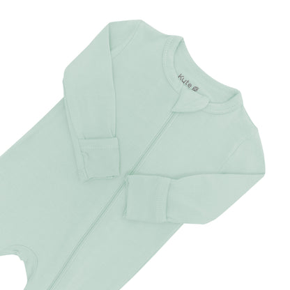 Zippered Romper in Sage