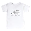How I Roll Kids Graphic Tee | White