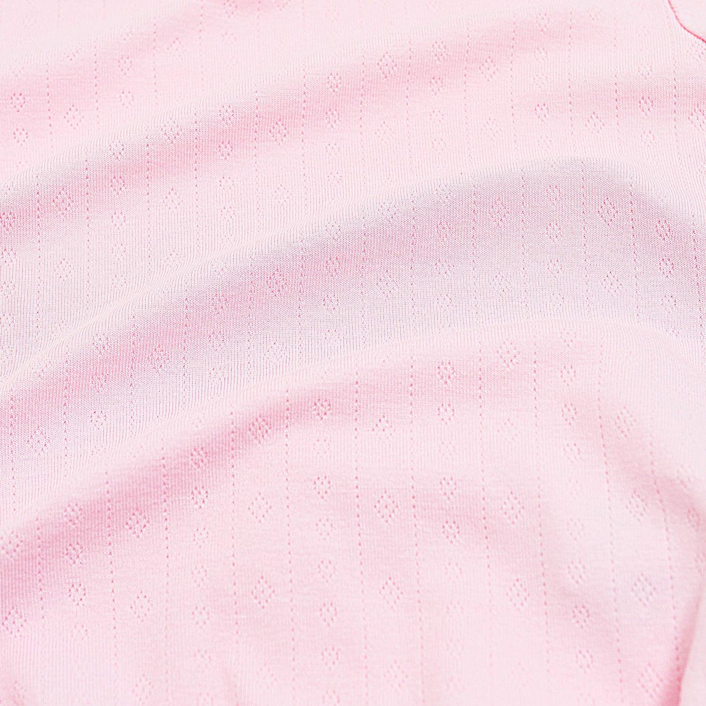 Pointelle Short Sleeve Set in Sakura