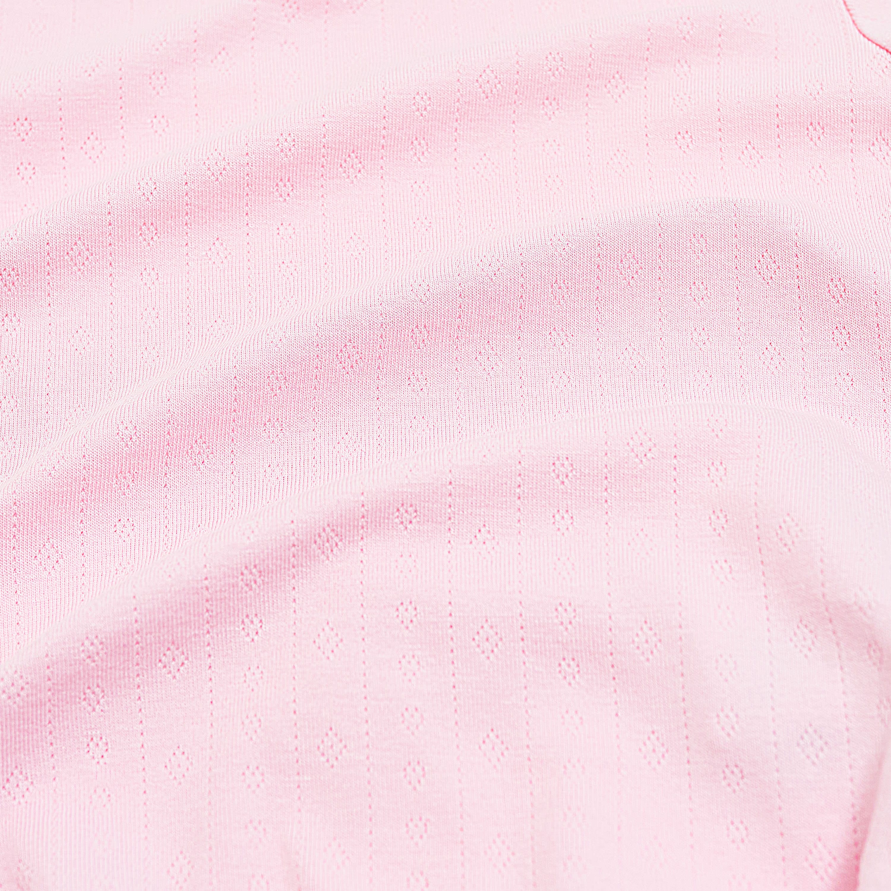 Pointelle Short Sleeve Set in Sakura