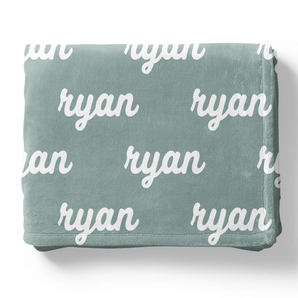 Seafoam Personalized Color Blanket