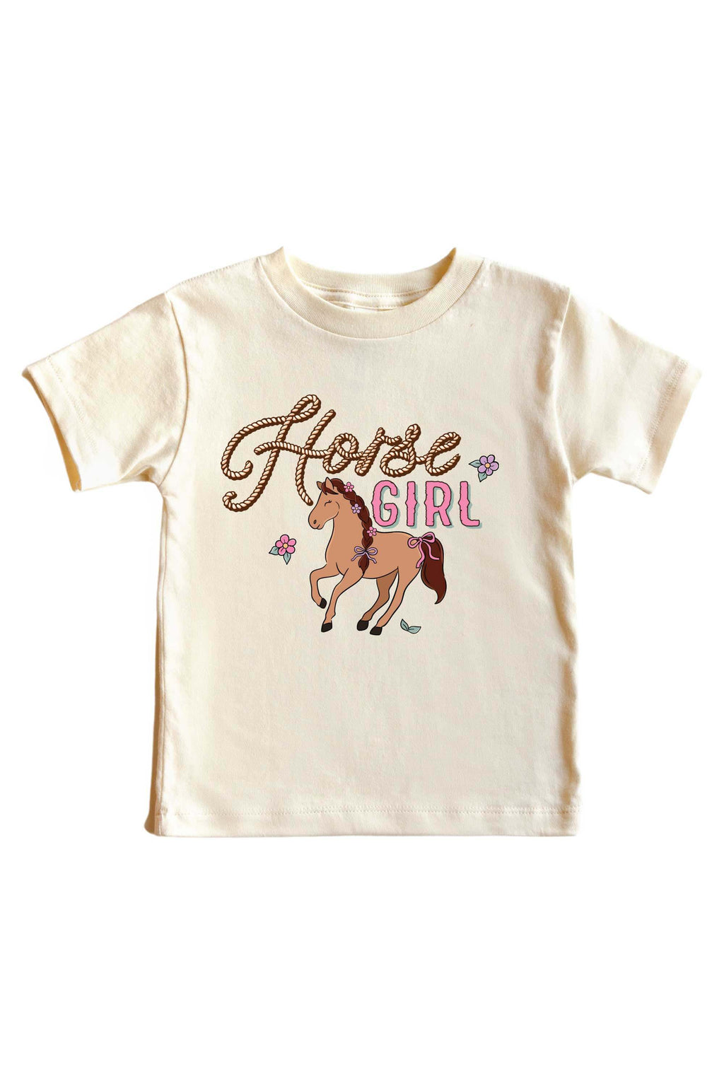 Horse Girl Graphic Bodysuit & Kids Tee | Natural