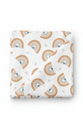 Rainbow Hearts Swaddle Blanket